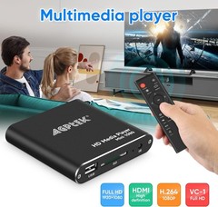 HDMI Media Player, Black Mini 1080p Full-HD Ultra HDMI Digital Media Player f…