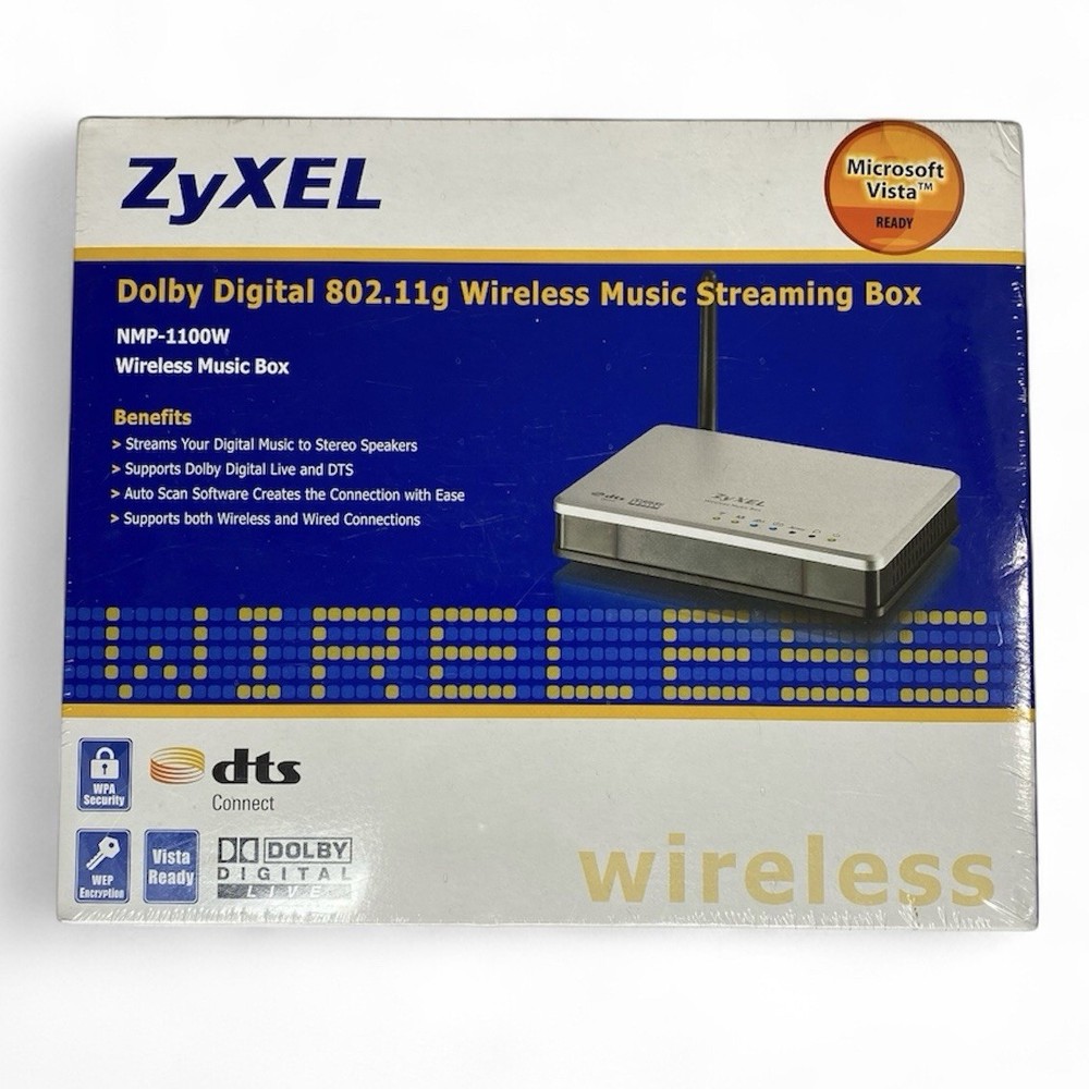 Zyxel Dolby Digital 802.11g Wireless Music Streaming Box NMP-1100W