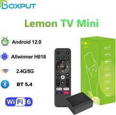High-Performance Lemon Mini Android TV Box 12.0 – 4K Resolution & Voice Control