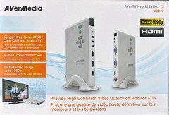 AVerTV AVerMedia Hybrid Media TV Box 13 – A200P Hybrid TV Box – White
