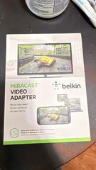 Belkin Miracast Video Adapter Wireless Portable Wi-Fi Dongle Black