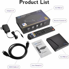 Official Certification We2USat K3 6K Android Box Smart WiFi Voice Remote TV Box