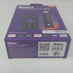 New 4K Roku Streamer Plus 3830R Portable Streaming Media Player 3830R