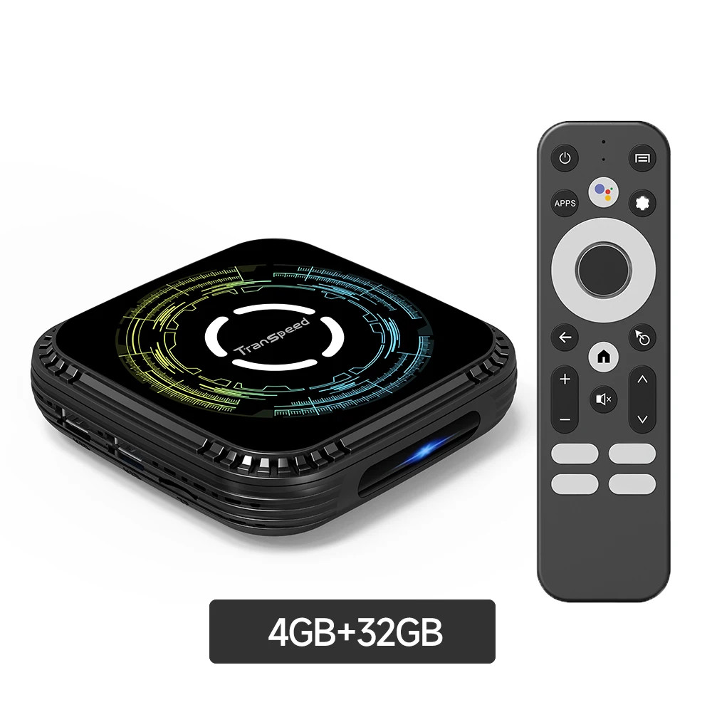 Transpeed H728 Android 14 TV Box 8K WiFi 6 Octa Core 4GB 32GB Media Player