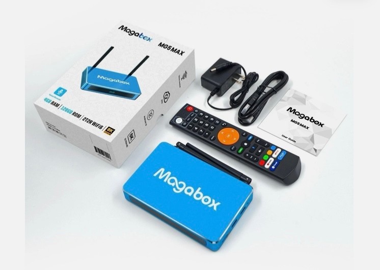 Newest version! 2026 Magabox MG6 MAX Box 4GB + 128GB Voice Command Remote