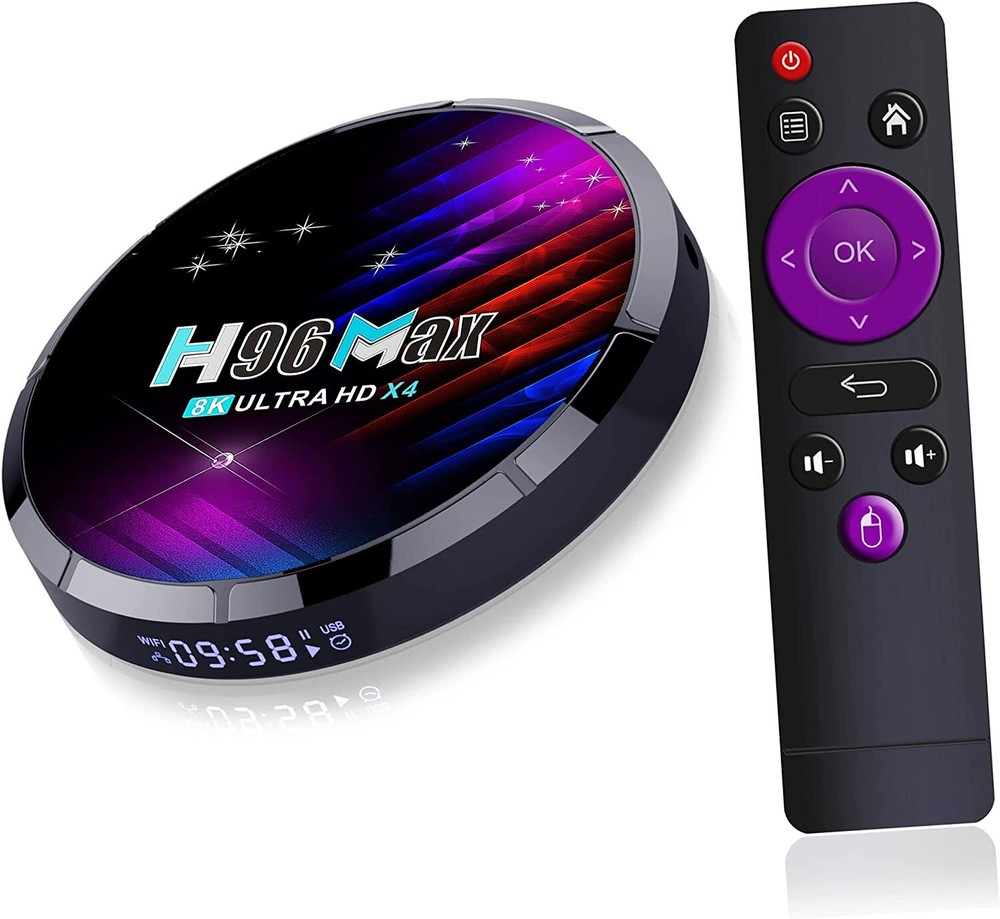 Android 11 TV Box H96 Max X4 Amlogic S905X4 4GB RAM 64GB ROM with 100M LAN