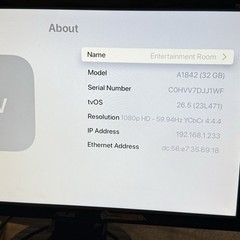 Apple TV 4K 32GB A1842 1st Gen Media Streamer Reset Updated Remote HDMI Tested