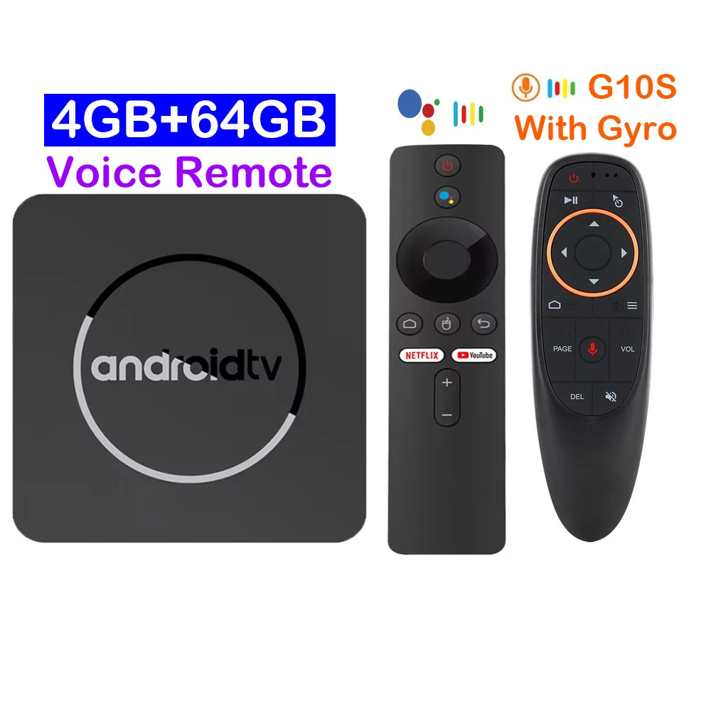 Q10 Smart TV Box Android Media Player with Google Assistant & Dual WiFi ,8K