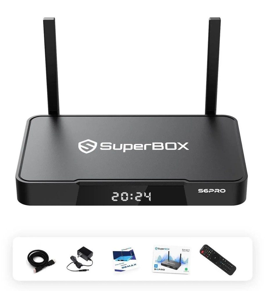 2025 USA SuperBox S6 Pro AUTHORIZED DISTRIBUTOR Latest BLACK Model Fast Shipping