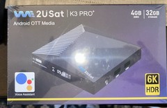 We2USat K3 PRO Android Smart TV Box – Streaming and Cable TV.