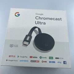 Google Chromecast Ultra 4K Streaming Media Player – (NC2-6A5-D)