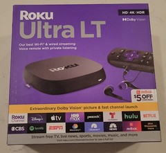 New/Sealed – Roku Ultra LT Streaming Device 4K/HDR/Dolby Vision & Voice Remote