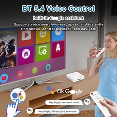 H313 4K Ultra HD TV Box – Smart Streaming with Android 14.0 & Voice Control