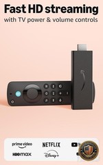 Streaming Media Player HD Alexa Voice Remote Smart Home Controls Free Live TV