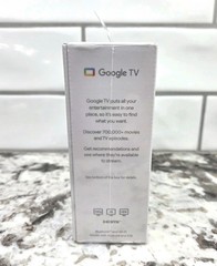 Google Chromecast with Google TV 4K UHD Media Streamer – Snow – NEW SEALED