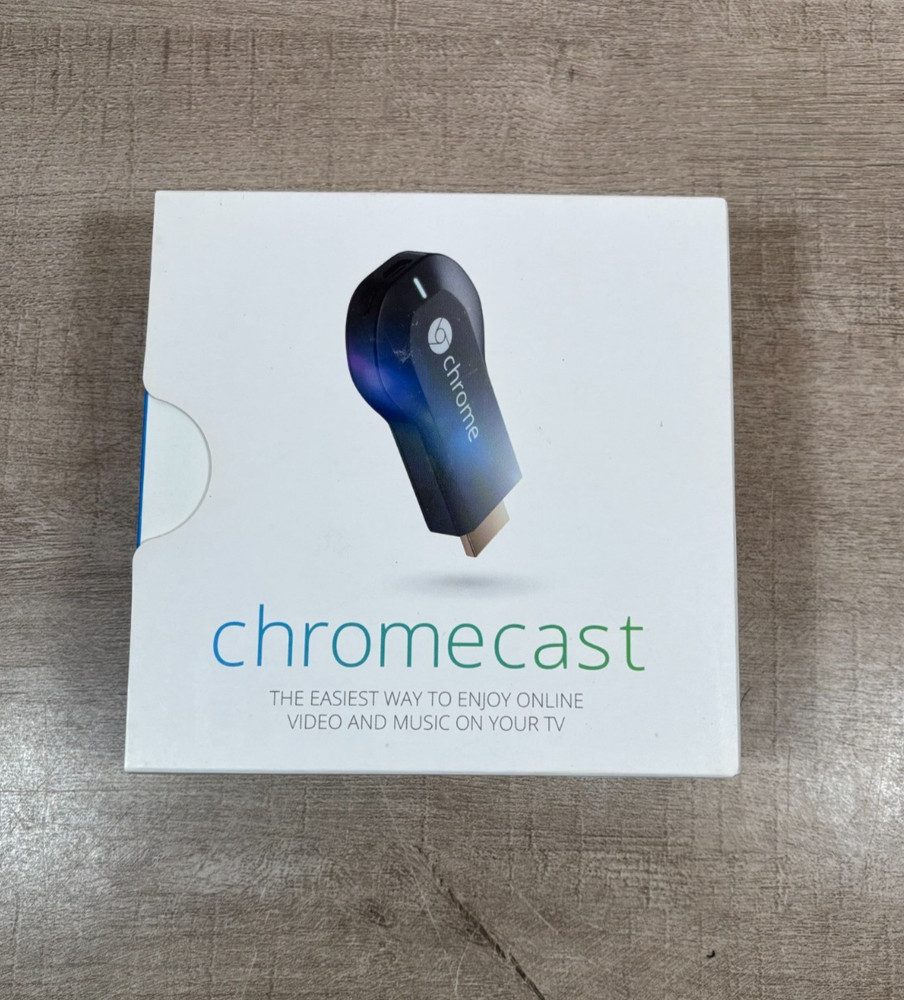 Google Chromecast 1st Gen Media Streamer HDMI Smart TV Device Black New