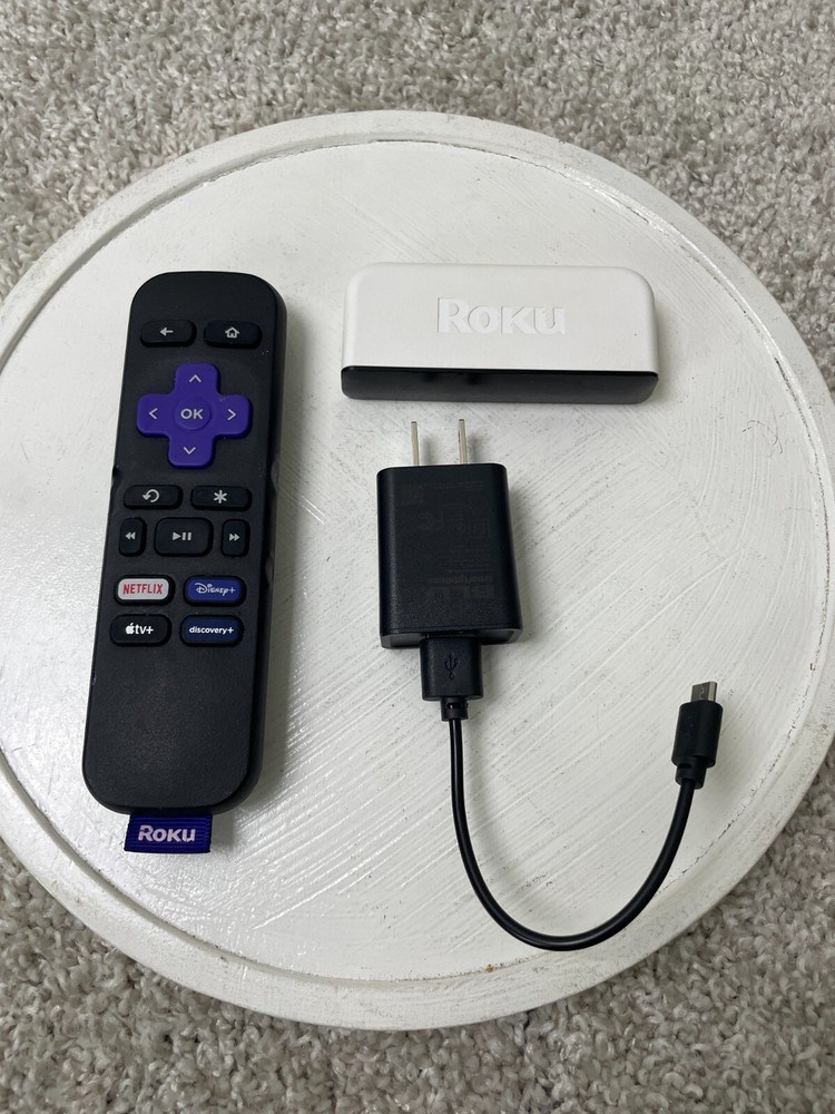 Roku 3920X Premiere Streaming Player w/ Remote Control & HDMI Cord Untested
