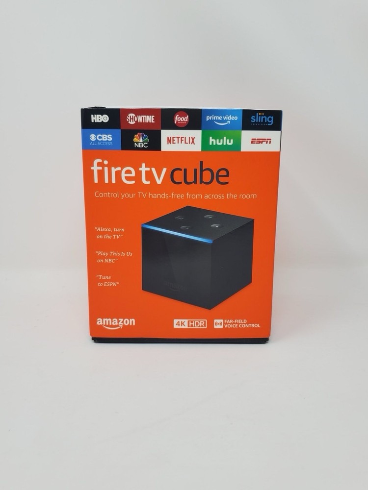Amazon Fire TV Cube 1st Gen 4K Streaming Media Player Alexa Voice 2nd Gen Remote