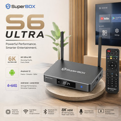 SuperBox S6 Ultra TV BOX Speech Control Free Ship Ship Same Day