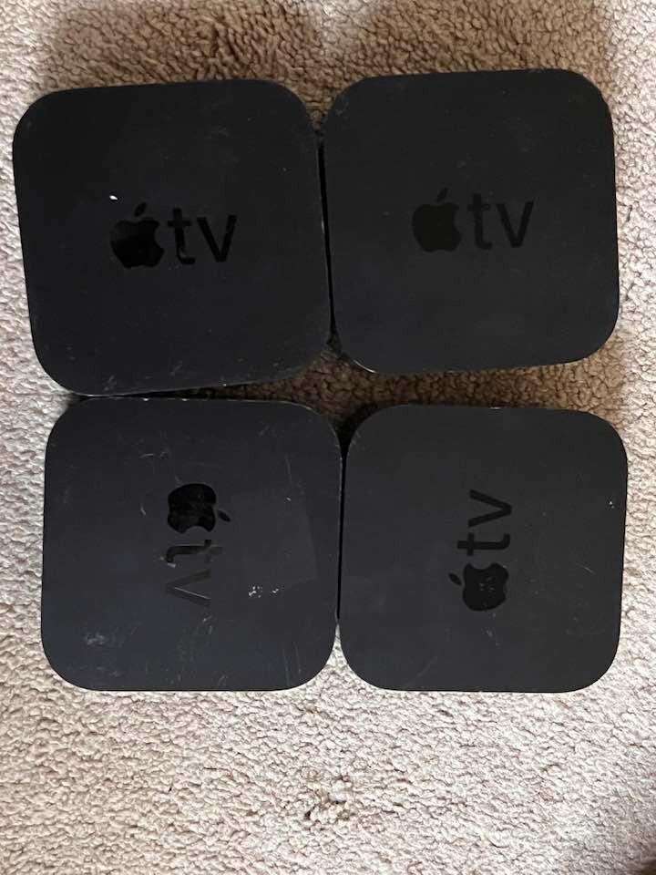 LOT OF 4 A2169 APPLE TV 4K MEDIA PLAYER STREAMER NO POWER AS IS PARTS REPAIR