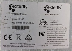Exterity AVSTR-C1103 IPTV AvediaStream Encoder w/x3 g4370 Modules – PARTS/REPAIR