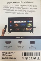 New In Box 4K Ultra HD TV Stick Plug N Play Android