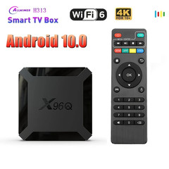 X96Q H313 TV Box Android 10 4K Media Player 2.4G WiFi HDMI Stream Box