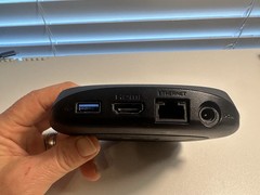 Roku Ultra 4K Streaming Media Player (Model 4800X) with remote, power, and HDMI
