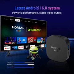 2026 New Android TV Box T1+ Rockchip RK3518 Android 16 8GB RAM 128GB ROM WiFi US