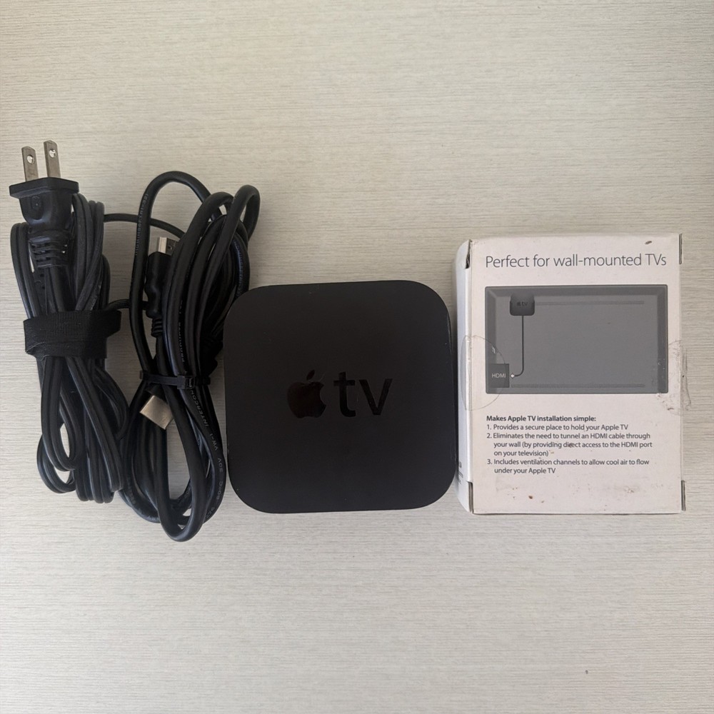 Apple TV A1625 32GB PLUS Mount, HD Media Streamer MHY93LL/A No Remote !