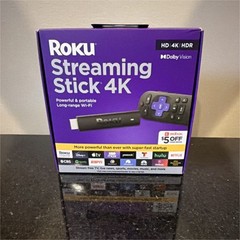 Roku Streaming Stick 4K HDR Dolby Vision Long-range Wi-Fi HDMI Black/Purple