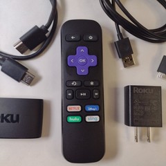 Roku Express 3930X HD Media Streamer, Remote Control HDMI Cable & USB Adapter