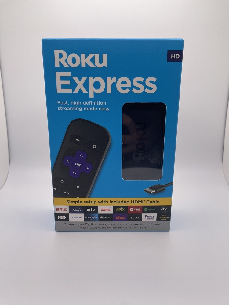 Roku Express HD Streaming Device with High-Speed HDMI Cable