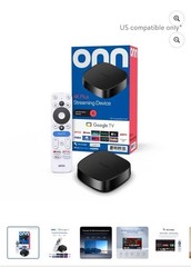 onn 4K Plus Streaming Device Google TV Ultra-fast Streaming UHD 16GB Storage 2GB