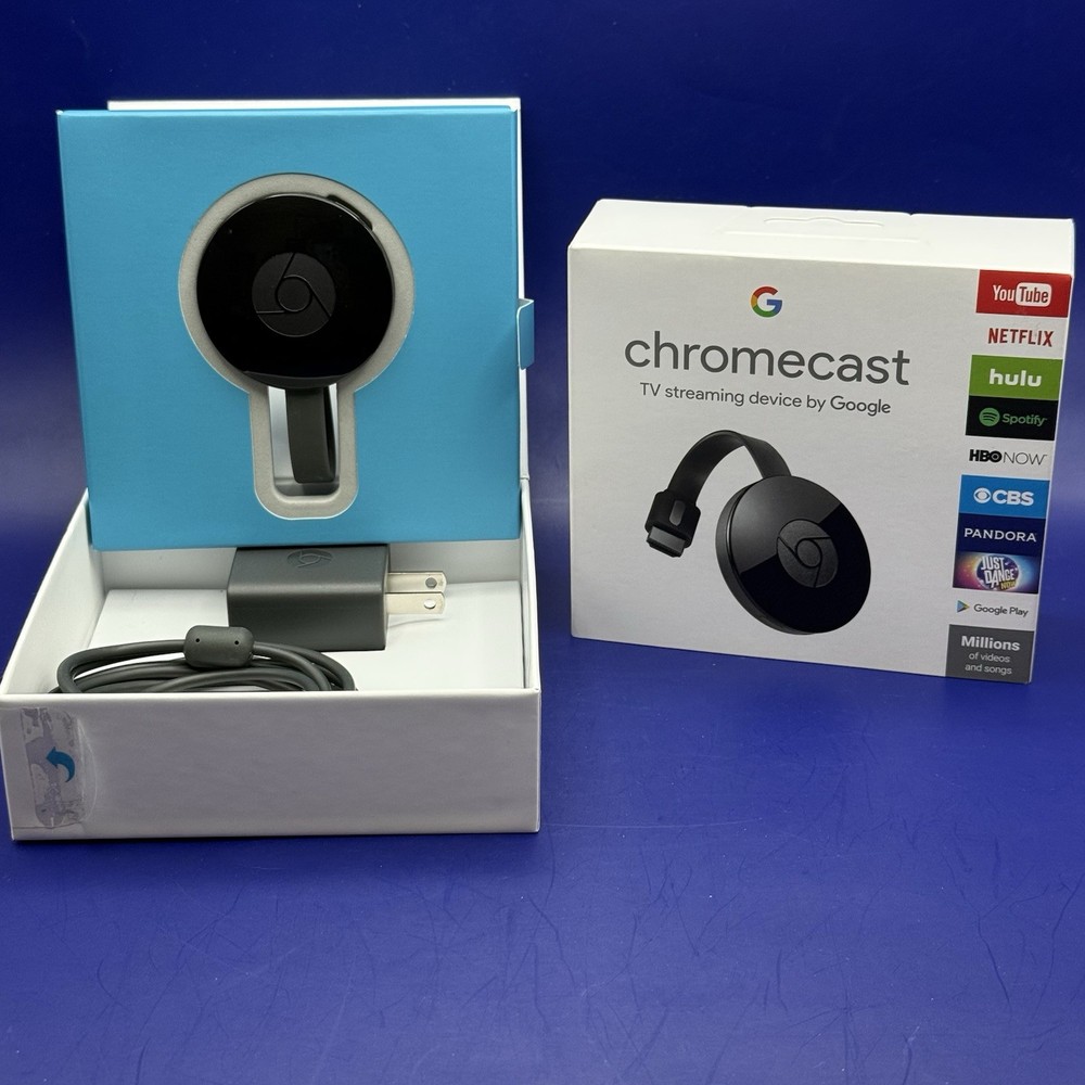 Google Chromecast 2nd Gen TV Digital Media Streaming Device & Box NC2-6A5
