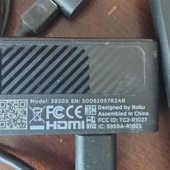 Roku 3930X Streaming Stick 4K 2160p HDMI Dongle w/ Remote, Roku OS