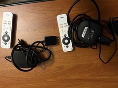 onn. 4K Android TV Streaming Box 2160p HDMI Wi-Fi w/ Remote & Power Adapter