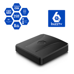 BuzzTV L1 Linux 4K OTT TV Box | Buzz 6 Lite OS Player | 2GB RAM 8GB Storage