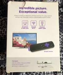 Roku Premiere 3920RW-SW 4K HDR Streaming Media Player w/ HDMI Cable Remote Wi-Fi