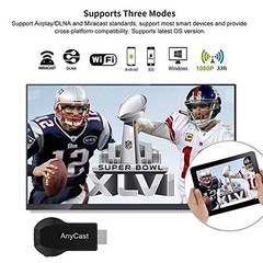 SmartSee Anycast HD Wireless Display Adapter WiFi 1080P Mobile Screen Black