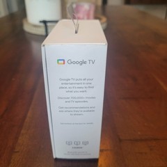 Google Chromecast with Google TV 4K GA01919-US Snow White TESTED