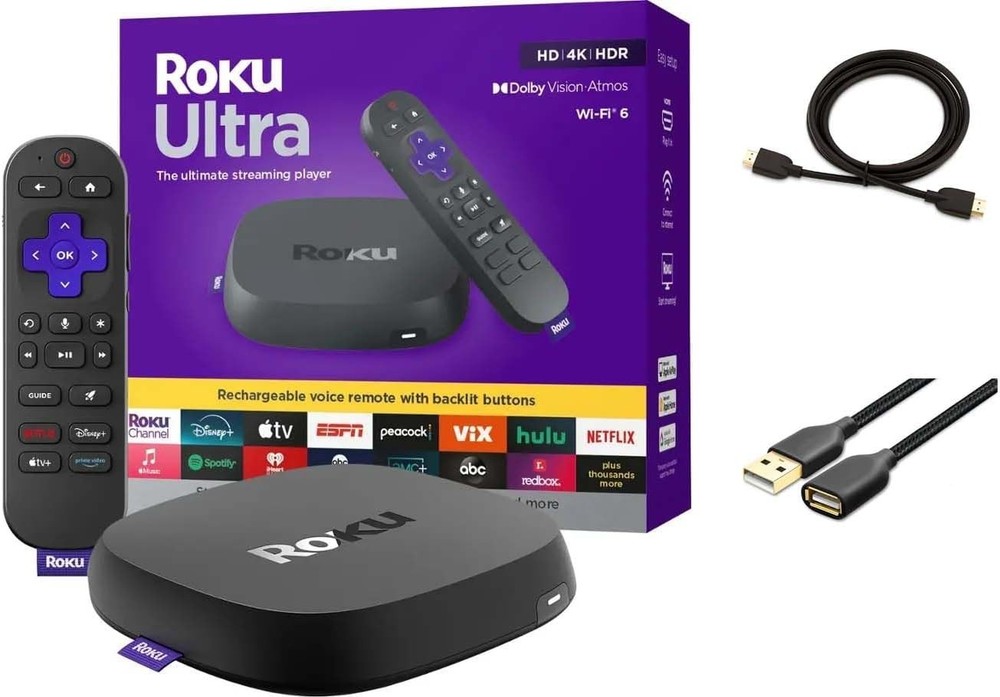 Roku Ultra – Ultimate Streaming Player – 4K Streaming Device for TV with HDR10+,