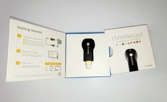 Google Chromecast HDMI Streaming Media Player Black 1st Gen USB Cable Boxed
