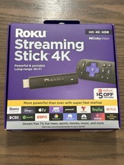 Roku Streaming Stick 4K/Hdr/Dolby Vision w/ Voice Remote & Long-Range Wi-Fi NEW