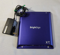 BrightSign XT1143 Digital Media Player Expanded I/O 4K HTML5 + Adapter | TESTED