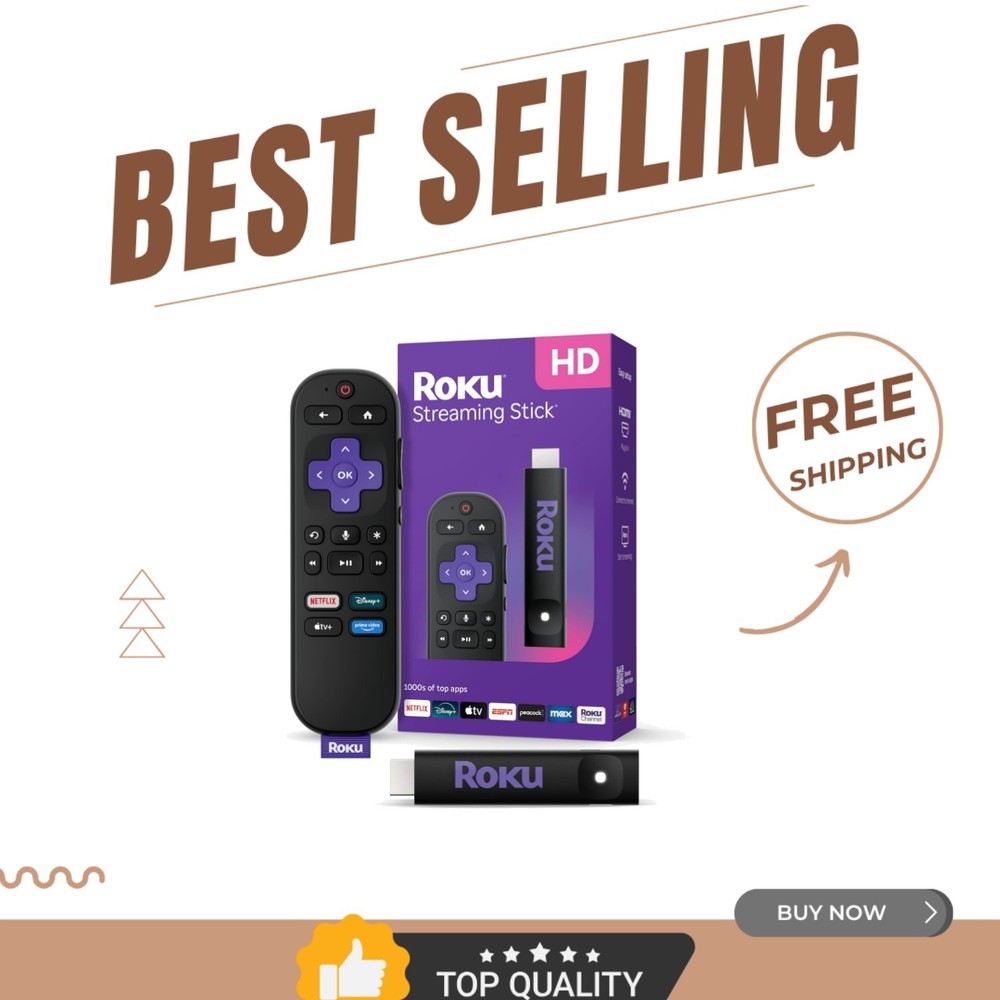 HD Streaming Device with Voice Remote – Compatible with Smart Home & 1080p