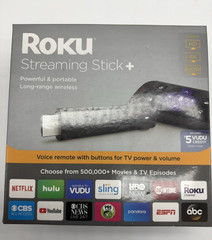 Roku Streaming Stick+ (8th Generation) 3810RW VUDU Edition – Black