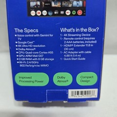 onn 4K Streaming Device Google TV with Gemini NEW 2026 Model Fast Streaming