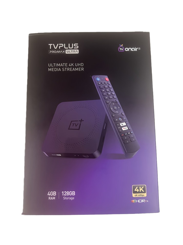 NEW 2025 IPTV TVPLUS RPOMAX ULTRA IPTV Set-Top-Box 4G 128G Bluetooth remote
