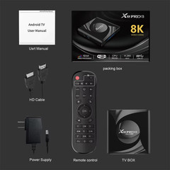 X88 PRO 13 TV Box Android 13 RK3528 4GB 64GB 8K HD Smart TVBox WIFI6 BT5 OTA Upg